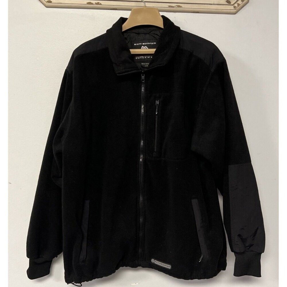 Misty Mountain Outerwear Men's Fleece Full Zip Performance Jacket Large